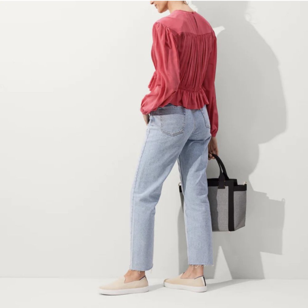 Rothy's The Original Slip On Sneaker in Sand - Picture 3 of 15